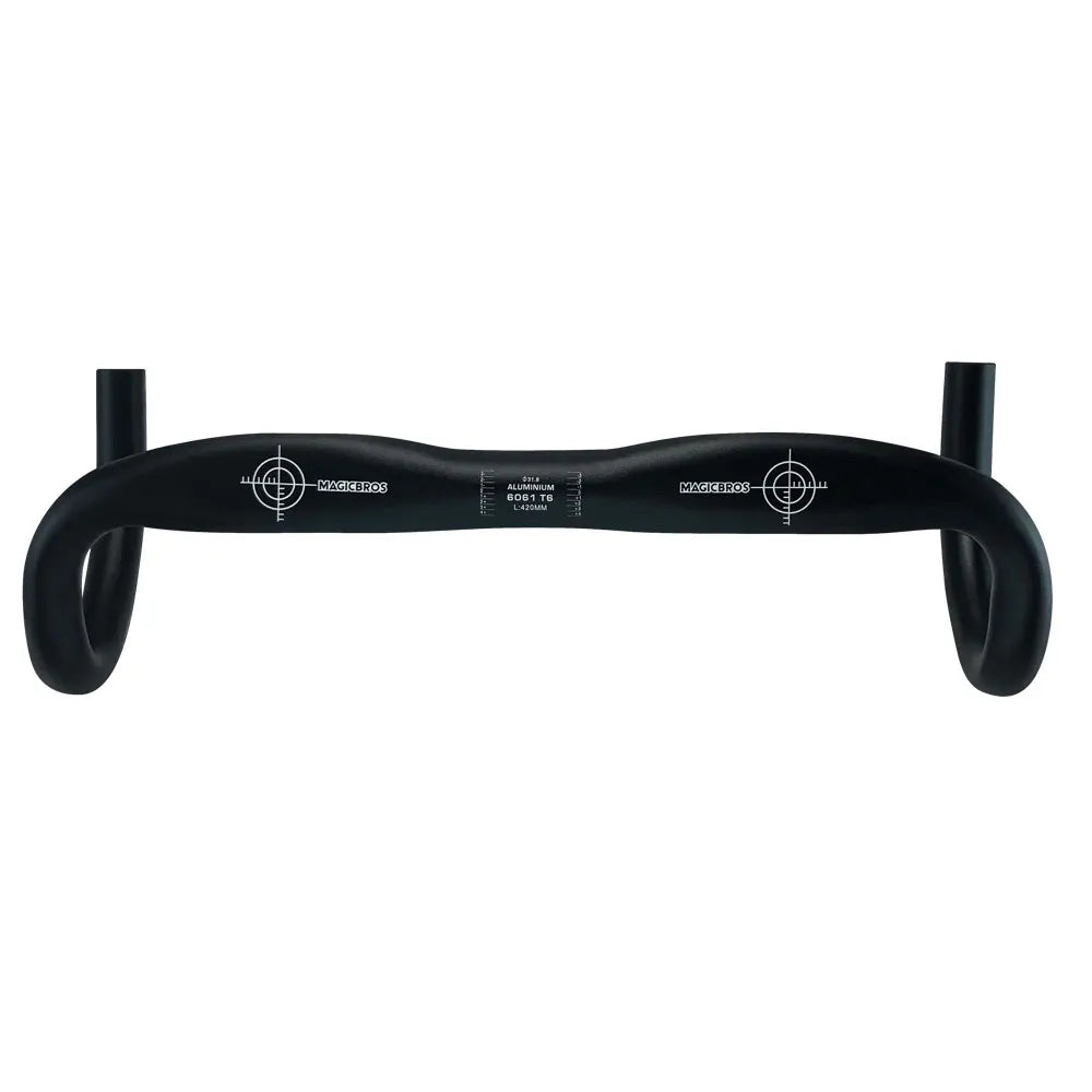 OEM/ODM New Design Aluminum Alloy Aero Road Bike Handle bar 31.8*420mm Bent Road Bike Bicycle Handlebar