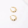 Trendy Jewelry Stainless Steel 18k Gold Plating Huge Large Thick Braided Hoop Earrings