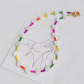 HIH Bohemian Style Hot Summer Beach Jewelry Wholesale Shell Star Charm Rainbow Beads Bracelet Necklace