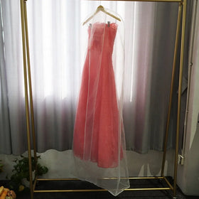 Wholesale Cheap Hot Selling Long Gown Organza Clear Transparent Dance Bride Wedding Dress Cover Garment Bag