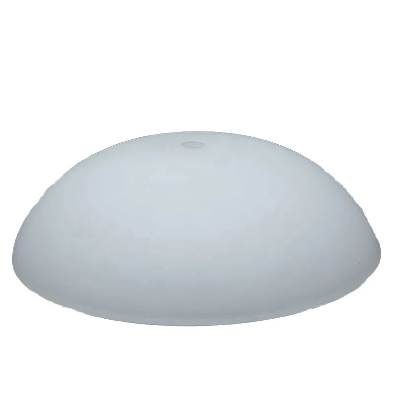 Modern Half Round Frosted Glass Chandelier Lampshade with Clouds Japanese Antique Cone Glass Shade for LED Home Lighting