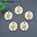 Fashion Design Nickel Free Anti Fading Gold Plated CZ Pave Pink  CZ Pave Oval Shape Charms for Jewelry Making