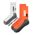 FREE DESIGN & MOCKUP Breathable Athletic Soccer Grip Sock Non Slip Anti-slip Football Mid Calf Customize Non-slip Socks