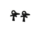 Dainty Anka Cuff Links Brooch Non Tarnish Jewelry Stainless Steel Ankh Cross Clasp Brooches Cufflinks for Men