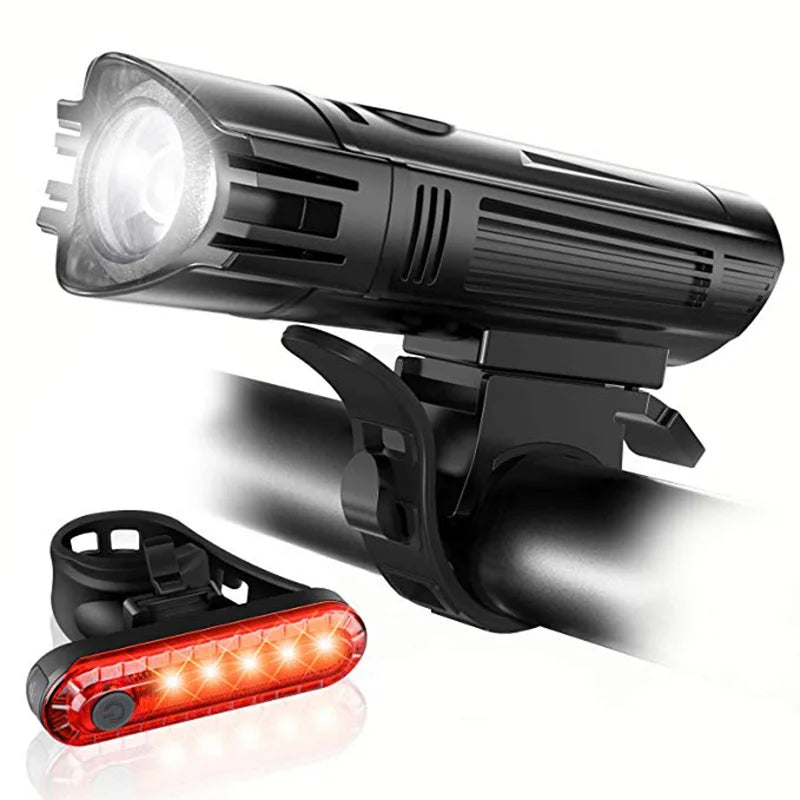 Hot Mountain Bicycle Combination Front and Back Light Mtb USB Rechargeable Led Mtb Bike Light Set