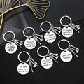 Stainless Steel if Dad Daddy Papa Uncle Grandpa Can't Fix It No One Can Keychain Father's Day Gift for Father Key Chain