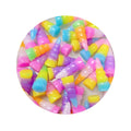 100Pcs 9*24mm Rainbow Unicorn Colorful Horn 3d Resin Charms Crafts Flatback Cabochon DIY Phone Case Hair Bows Center Accessories