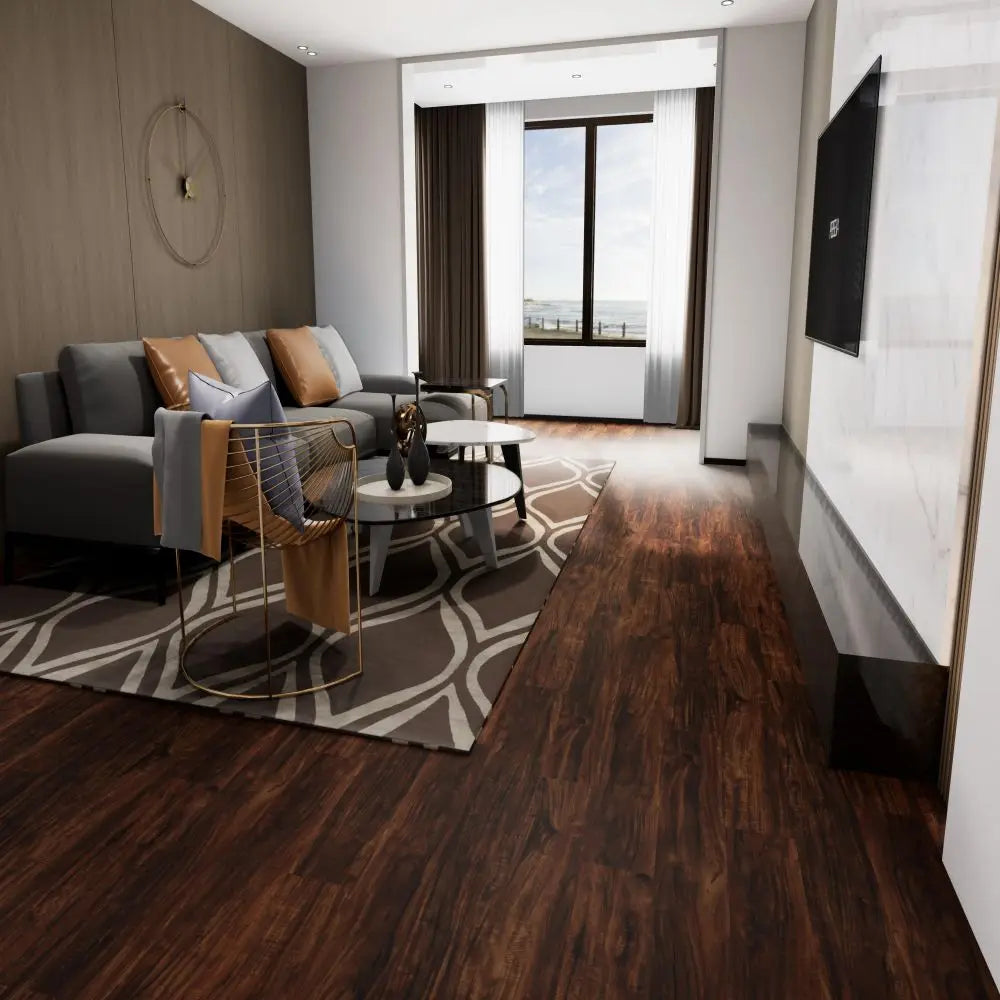 Hybrid SPC LVT Plastic Wood Indoor 5mm Laminated Waterproof Floor PVC Vinyl Flooring