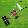 Lightweight 2-Stroke Lawn Sweeper Handheld Power Broom for Efficient Artificial Grass Grooming Cleaning and Turf Maintenance