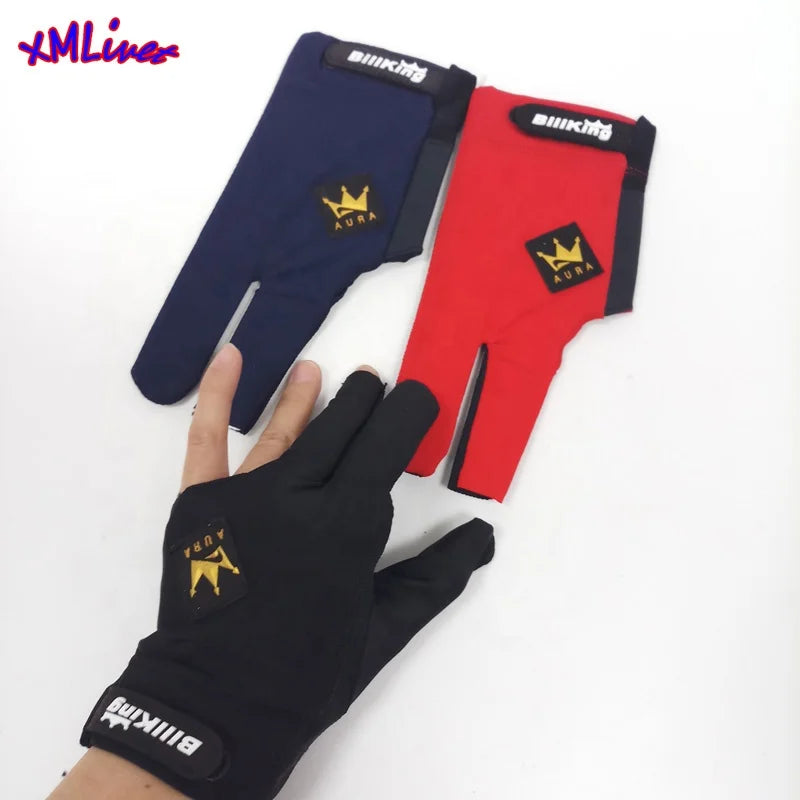 Original Billking Mesh Fashion Billiard Pool Accessories Unisex 3 Fingers Snooker Anti-sweat Non-slip 3colors Optional
