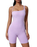 Women's Seamless Gym Shorts Cross Straps Rompers Fitness Yoga Wear Bodysuit One Piece Jumpsuit for Workouts