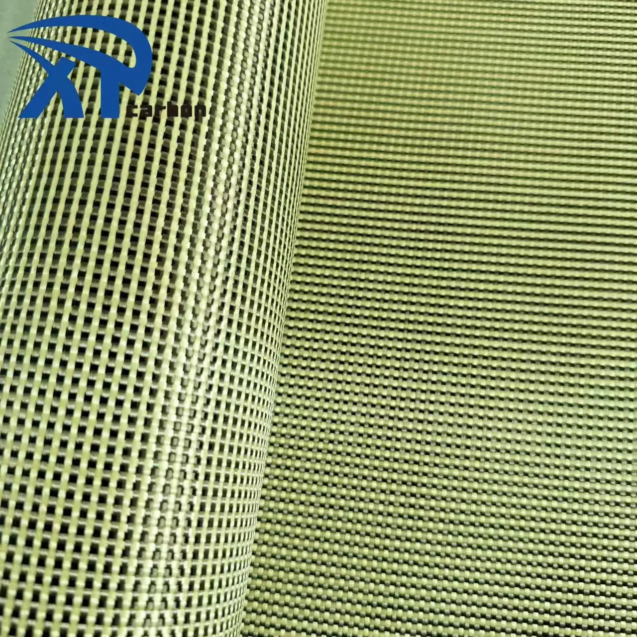 3k 200g +1500D Yellow Black Flexible Tear-Resistant Carbon Aramid Fabric for High-End Outdoor Tent