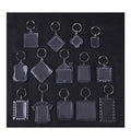 Clear T-shirt Rectangle Acrylic Keychain Blank Acrylic Keychain Photo Picture Frame Keyring Frame Keychain Insert