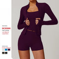 Autumn Winter Quick-Drying Zipper Long Sleeve Outdoor Workout Yoga Wear Gym Training Running Tops Women Sports Fitness Jackets