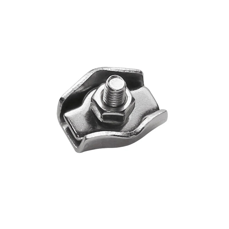 Stainless Steel 304 316 Wire Rope Double Clip Simplex/duplex Wire Rope Clamp Wire Rope Cross Clip