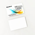 Qualisub Customized Soft PET Plastic Business Cards Blanks 86x55x0.22mm Double-Sided Sublimation for Heat Press