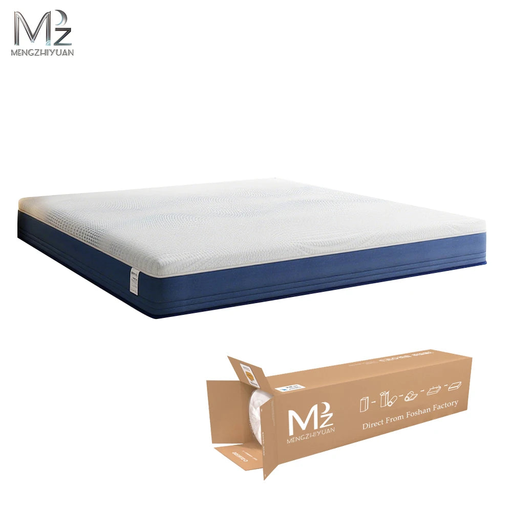 High-Density Soft Comfort Hybrid Pocket Spring Mattress Compressed Roll Packing for Hotels Bedrooms Breathable for Hospitals