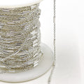 Vintage Sterling Silver Jewelry Bulk Chain Roll 925 for Women Bracelet Necklace Making
