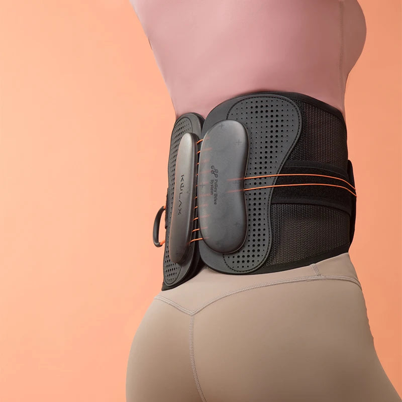 Adjustable Drawstring Pulley Mesh Lower Back Lumbar Support Waist Belt Slimming Waist Trimmer Shaper Belt for Weight Loss