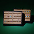 DOC Diamond Gemstone Show Jewelry Display Trays High Grade Gemstone Trays PU Leather Diamond Trays