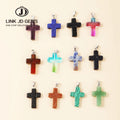 JD Professional Experience Company Made Jewelry Popular New Listing Natural Stone Cross Shape Pendant for Women