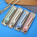 Set of 4 Eco-Friendly Reusable Plastic Tableware Customizable Colors Unbreakable Wheat Straw Plates PP Dinnerware Restaurant Use