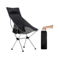 WOQI Custom Logo Color Size Foldable Portable Lightweight Mini Moon Camping Chair for Beach Fishing