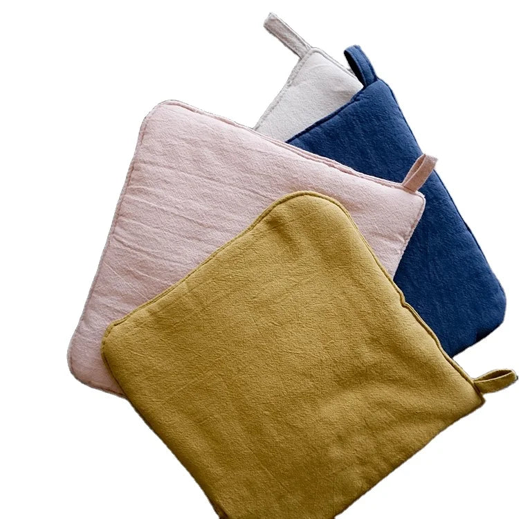 Multi Color Cotton Linen Oven Heat Resistant Table Mat Pot Hot Pads for Kitchen
