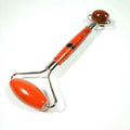 HY Crystal Crafts Wholesale best carving heart facial selling tools set red jasper roller for face massage tools