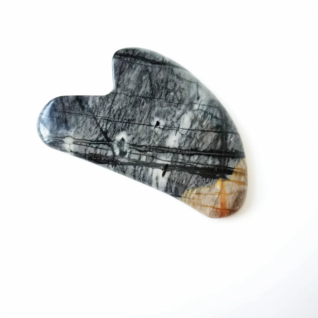 DIY Hot Selling Semi-precious Stone Picasso jasper Gua Sha Jade Guasha Scraping Board