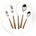 Elegant 20-Piece Stainless Steel Cutlery Set Spoons Forks Tableware for Restaurant and Party Use