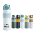 316 Stainless Steel Insulation Vacuum Flask Bouncing Large Capacity Drinking Car Coffee Camping Flask Water Bottle with Straw