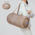 High Capacity Nylon Fitness & Yoga Bag Personalized Foldable with Dry-Wet Separation Zipper Closure for Short Trips Business Use