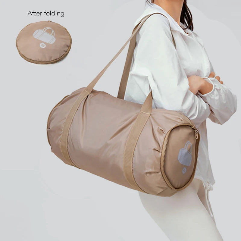 High Capacity Nylon Fitness & Yoga Bag Personalized Foldable with Dry-Wet Separation Zipper Closure for Short Trips Business Use