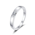 Minimalist Engagement Ring VVS Diamond Moissanite Ring With Certificate 925 Sterling Silver Ring Wedding Jewelry