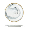 Ink Wash Pattern Ceramic Bone China Plates Multi-Functional Dinner Plates