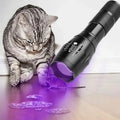 Dual UV Flashlights 2-in-1 Purple White Zoomable Torch T6 LED Light Source Aluminum Alloy for Agent Detection Scorpion Hunting