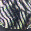 2025 Latest New Crystal Mesh Fabric Stretch Elastic Rhinestone Fabric for Shoe Garment Accessories