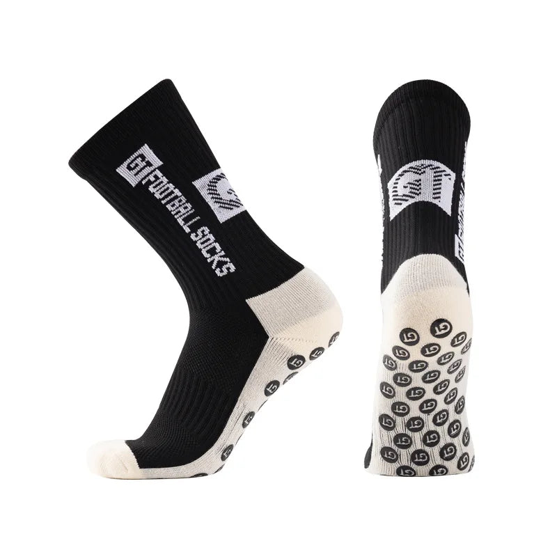 Anti-slip Training Football Socks Colored Mid-tube Socks Men's Kids Children's Non-slip Football Socks