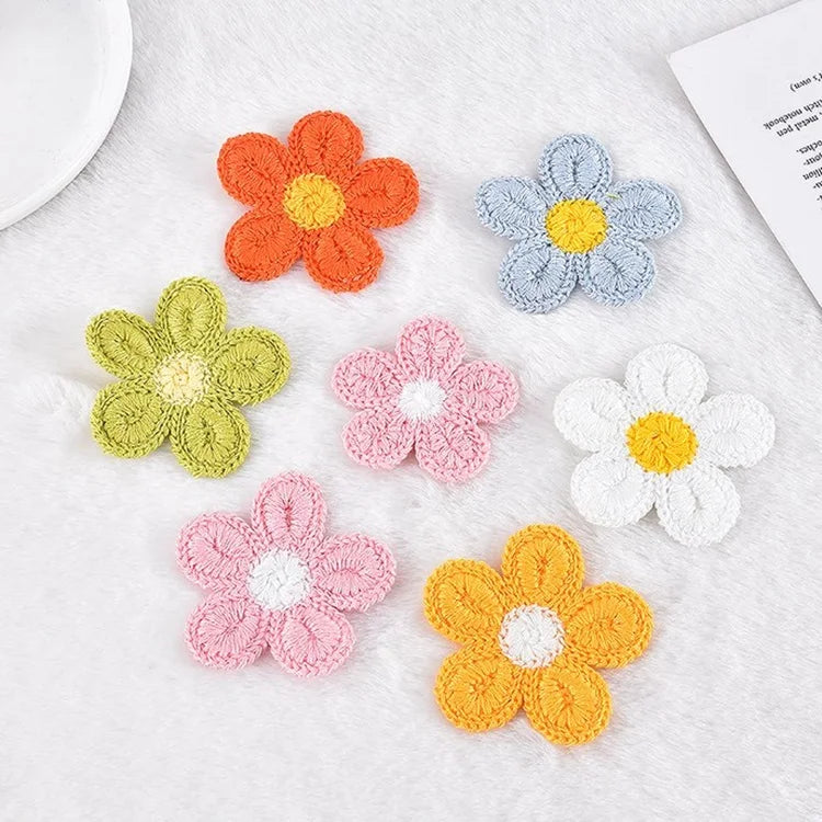 Wholesale Lovely Fashion Decorative Accessories Sew on Embroidery Flower Patches for DIY Scrapbooking Garments Hats