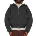 Oem Custom Pullover Hoodie Men's 100% Cotton High Quality Oversized Short Print Breathable Embroidered Blank Hoodies