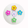 100Pcs Resin Large Daisy Flower Flatback Cabochons 52MM Undrilled Floral Decor Charms for Phone Case Scrapbooking Jewelry Making