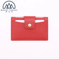 Mount Yanzhi MYZ-CH-2313 Luxury Handmade Custom Logo Slim RFID Blocking Leather Credit Card Holder Business Cards ID Case Snap