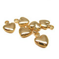 Wholesale 24K Triple Gold Plated Heart Shape Pendant Bails for Jewelry Making High Quality Components
