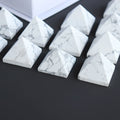 Wholesale Hot Sale Semi-Precious Crystals Healing Stones Natural  Polyhedra Howlite Crystal Pyramid