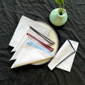 Wholesale Custom White Colors Cotton Bandana Handkerchiefs 30cm Multifunction Solid Color Pocket Square Hankies Lady