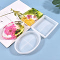 DIY Oval Rectangle Silicone Tray Mold Handmade Soap Dish Mold