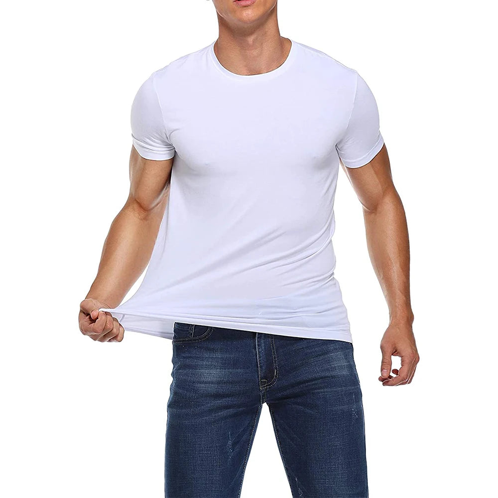 Unisex Bulk T-Shirts Custom Logo Printed on Plain White Polyester Material for Men and Women