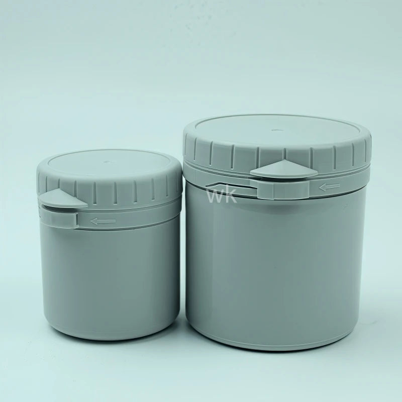 Empty 30g 60g 125g Healing Ointment Pharmaceuticals Pot Butter Gray Plastic Cream Jars