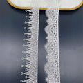Water Soluble Bead Lace Dress Dress Accessories Crown Single Side Sequin bar Code Embroidery Lace